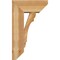 Ekena Millwork Olympic Slat Rough Sawn Bracket w/ Offset Brace, Western Red Cedar, 8"W x 18"D x 30"H BKT0806X18X30OLY06RWR - alternate 3